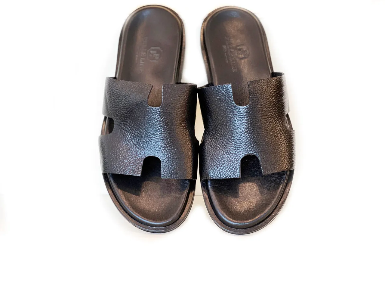 Pelle Line -Egea Open toe sandal -Black