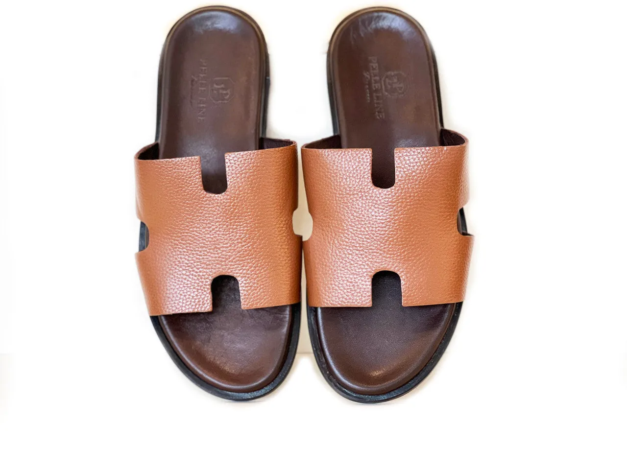 Pelle Line -Egea Open toe sandal -Tan