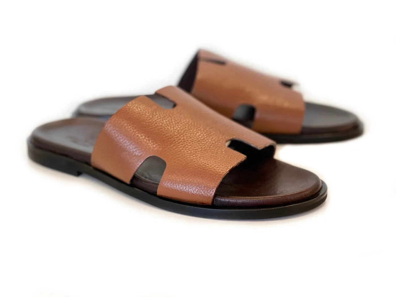 Pelle Line -Egea Open toe sandal -Tan