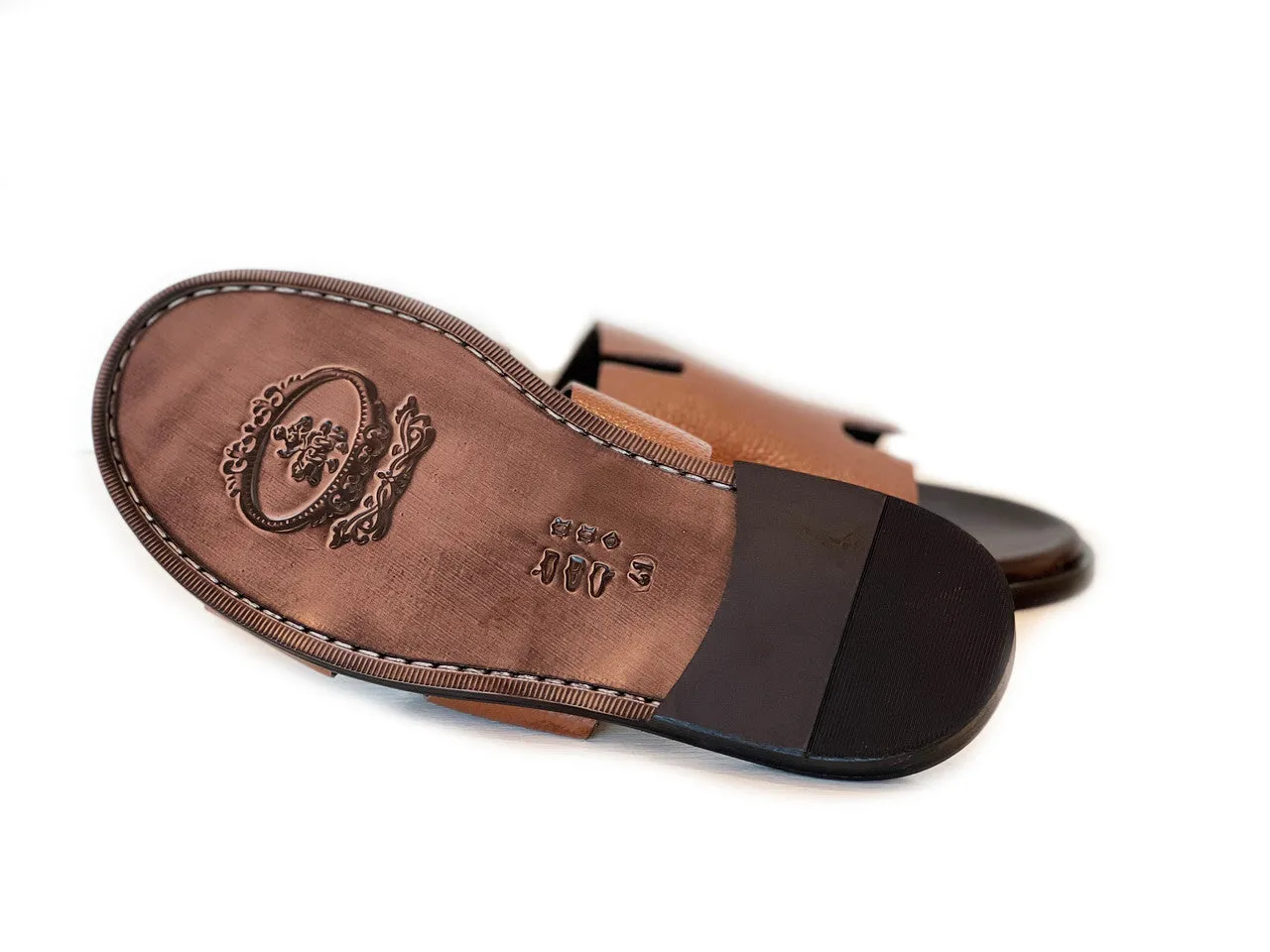 Pelle Line -Egea Open toe sandal -Tan