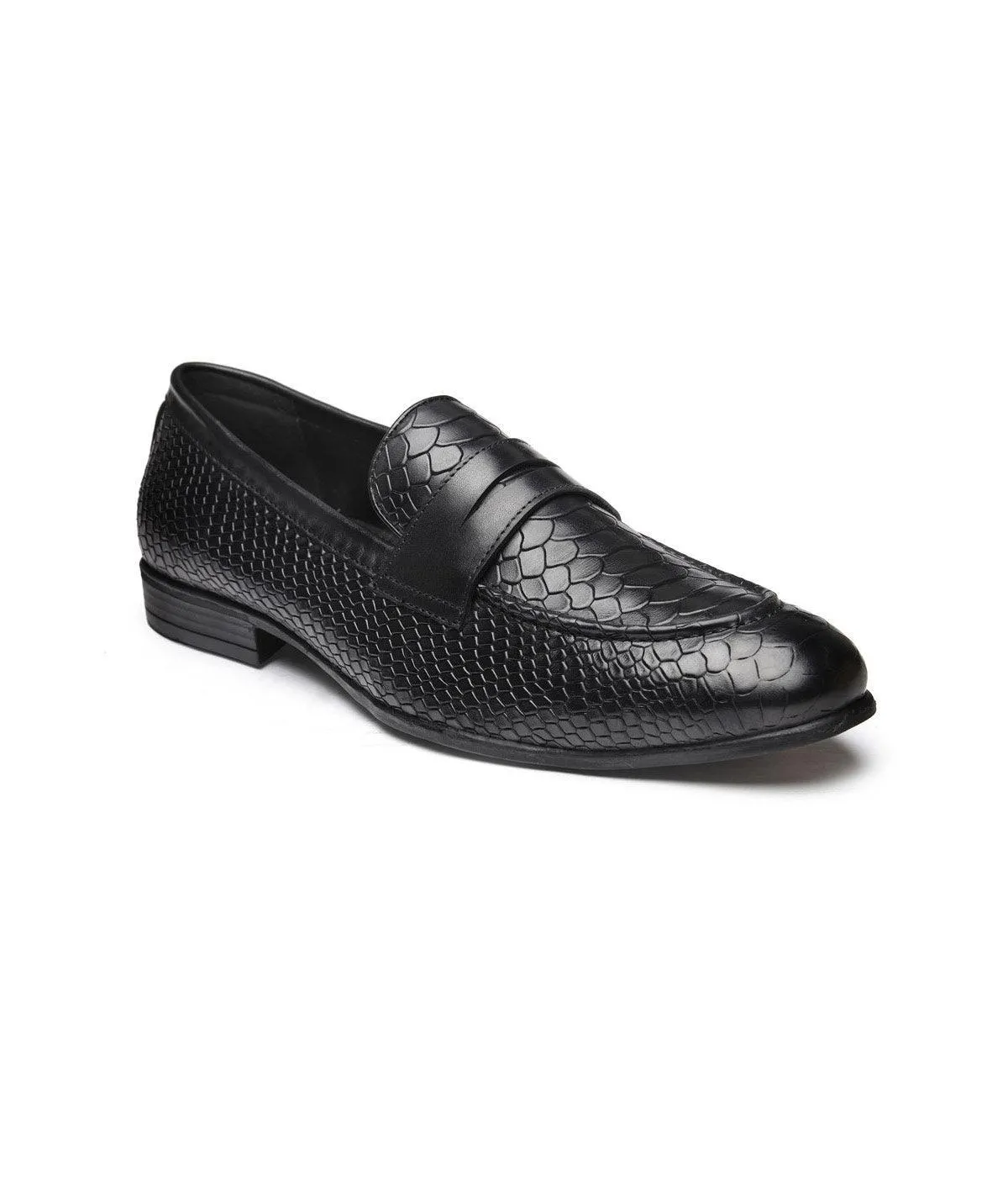 Penny- Black Matty Leather