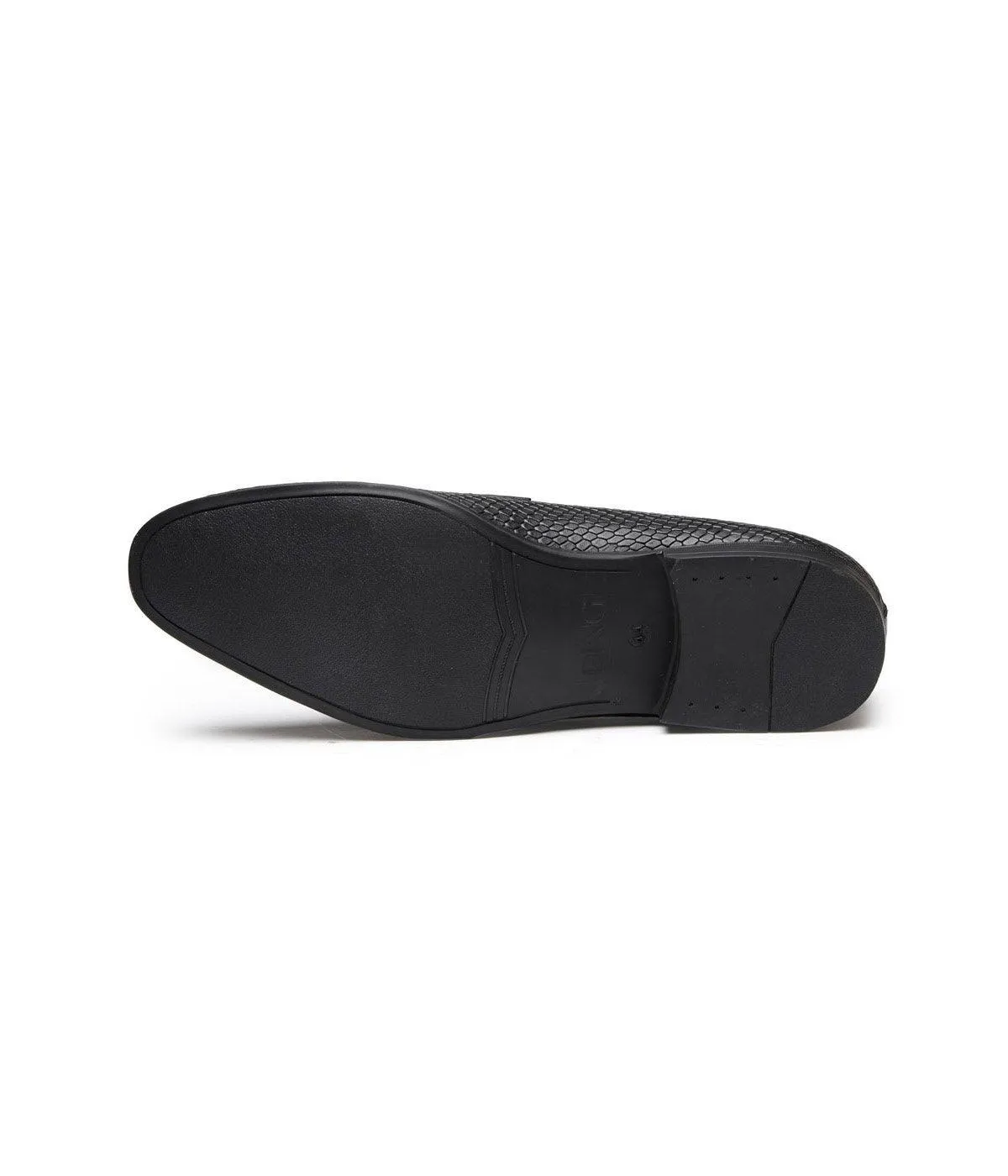 Penny- Black Matty Leather