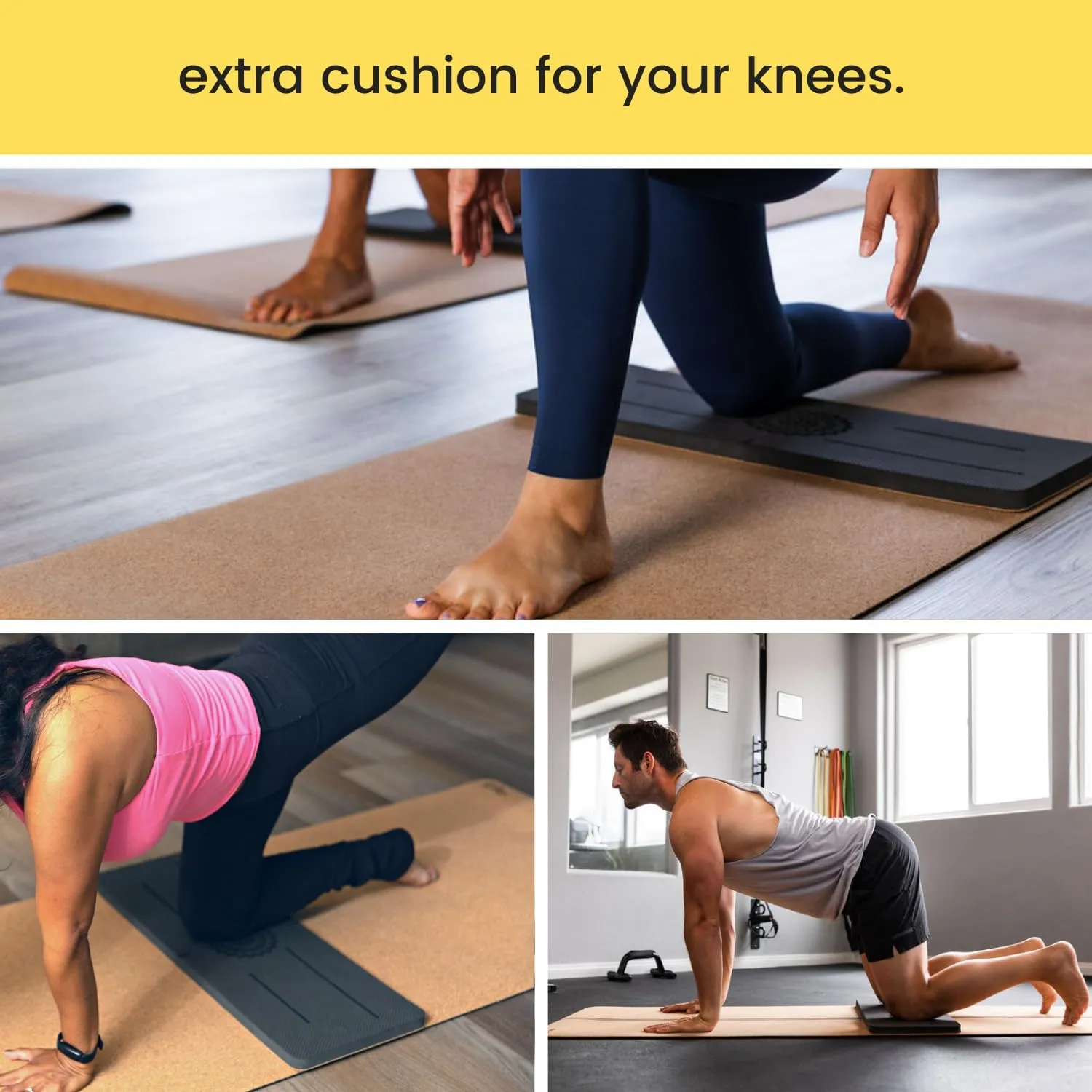 Performance Yoga Knee Pad Cushion - Extra Thick Padding For Knees, Elbows, and Wrists | Reversible, Non-Slip, Sweat-Resistant
