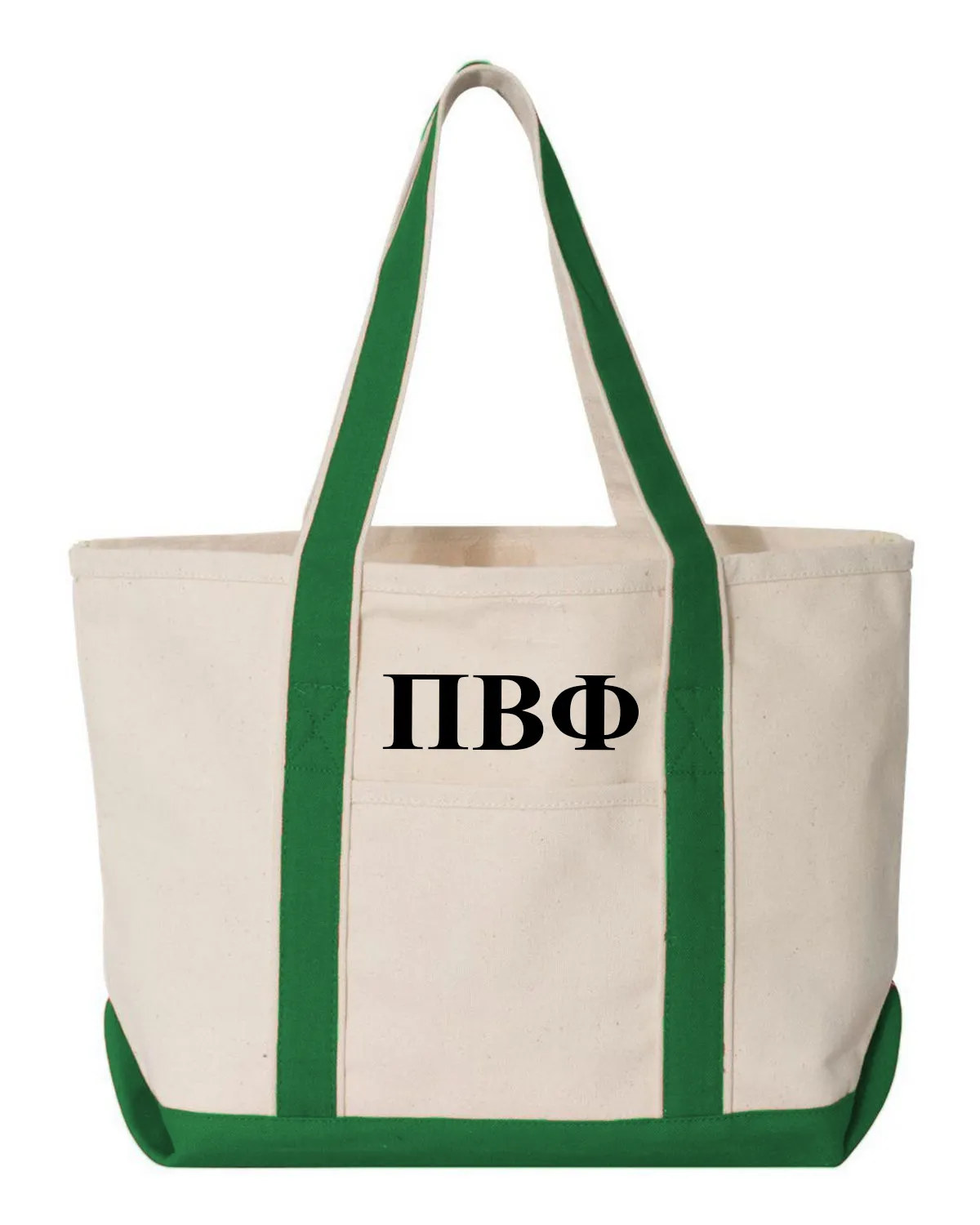 Pi Beta Phi Clover Boat Tote - Large