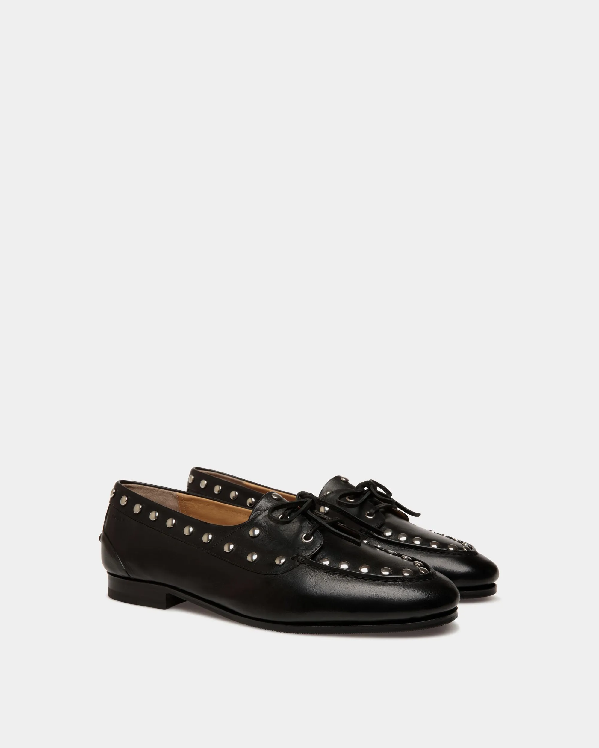 Plume Loafer in Black Leather