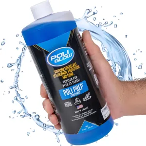 Poli Glow Poli Prep Concentrated RV & Boat Surface Cleaner - Removes Oxidation, Stains, Dirt, Watermarks, Old Wax, Spray-on Ceramics - Safe for Boats & RVs Fiberglass Cleaner - 32 Oz