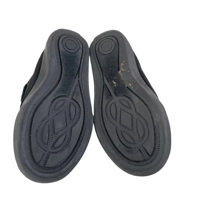 Polo Ralph Lauren Black Canvas Boat Shoe - Size 10.5