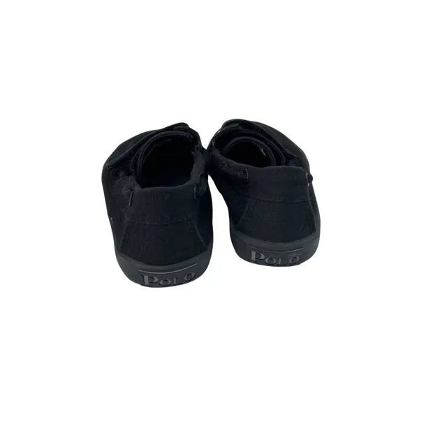 Polo Ralph Lauren Black Canvas Boat Shoe - Size 10.5