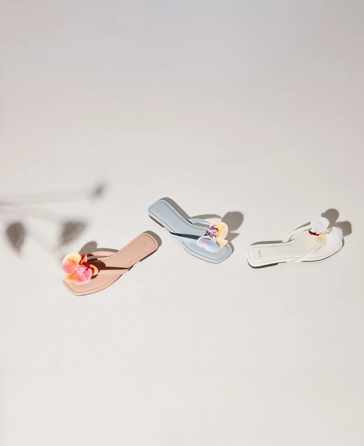 Poppy Flat Sandals - White