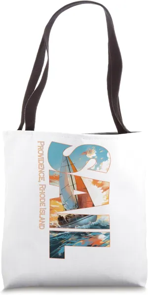 Providence Rhode Island Sailing Nautical Sailor Tote Bag