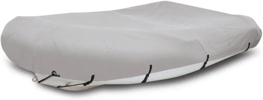 Pyle Inflatable Boat Cover - 9.5’ to 10.5’ ft. Armor Shield Protective Storage - Waterproof 600 Denier Canvas and Weather Resistant (PCVFLT14) , Gray