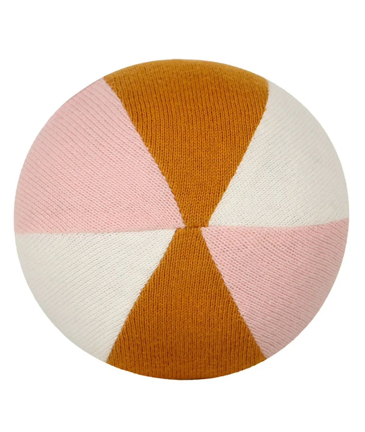 Rattle Pink Rolley- Multicolor Cotton Knitted Stuffed Soft Toy for Babies / Kids