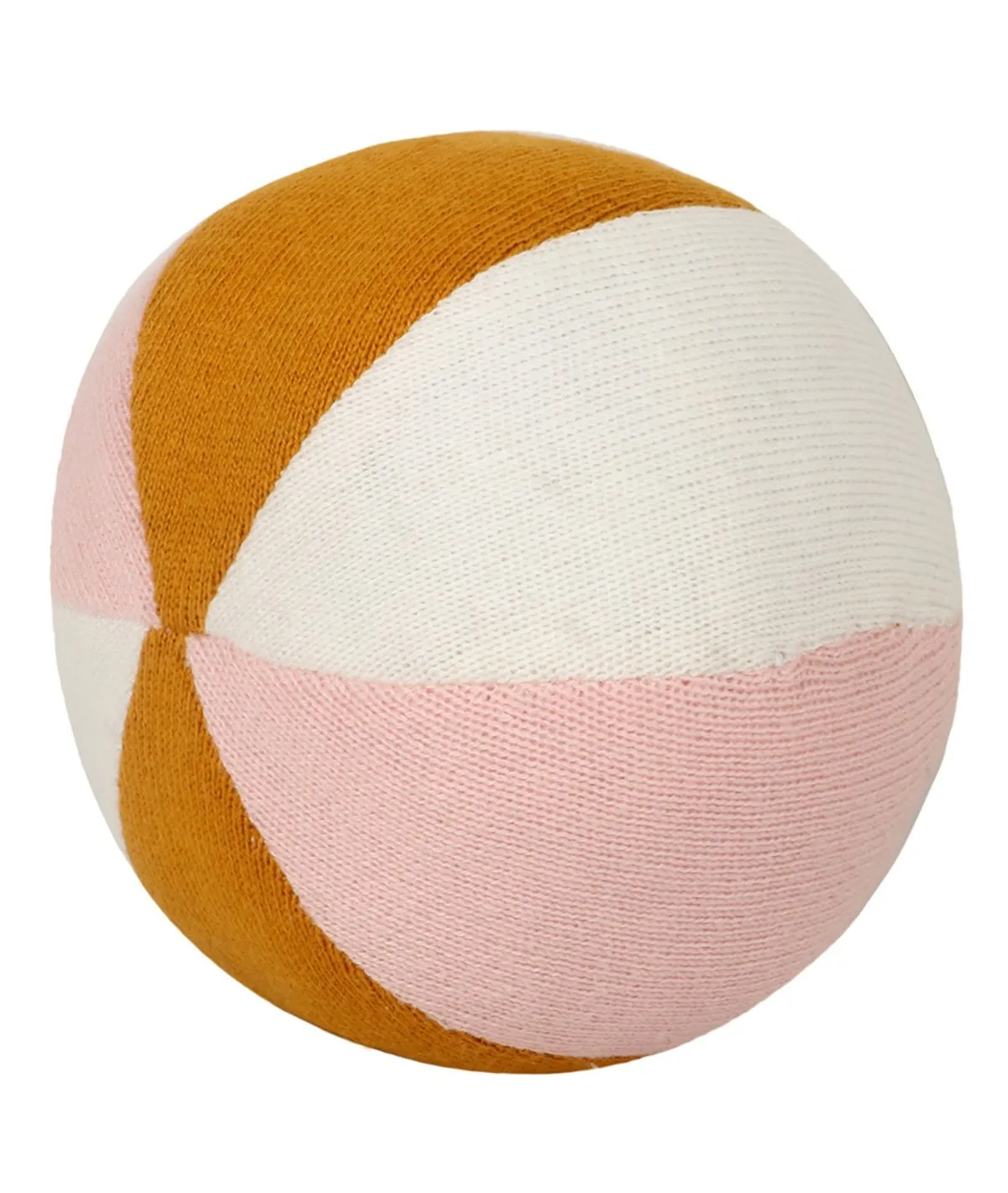 Rattle Pink Rolley- Multicolor Cotton Knitted Stuffed Soft Toy for Babies / Kids