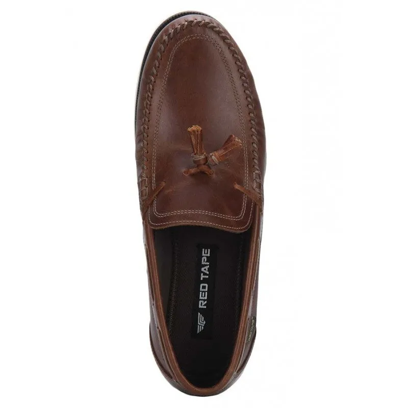 RedTape Men Tan Loafers