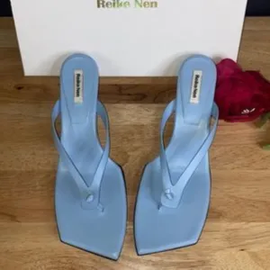 Reike Nen Blue Leather Sandal Heels-40