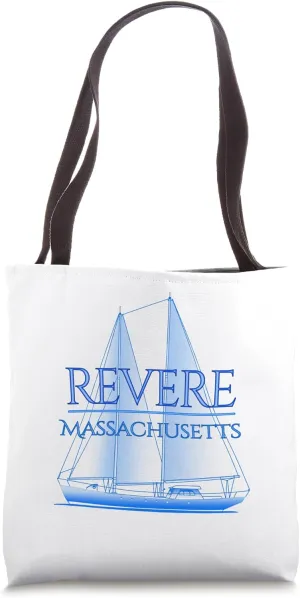 Revere Massachusetts Coastal Nautical Sailing Sailor Tote Bag