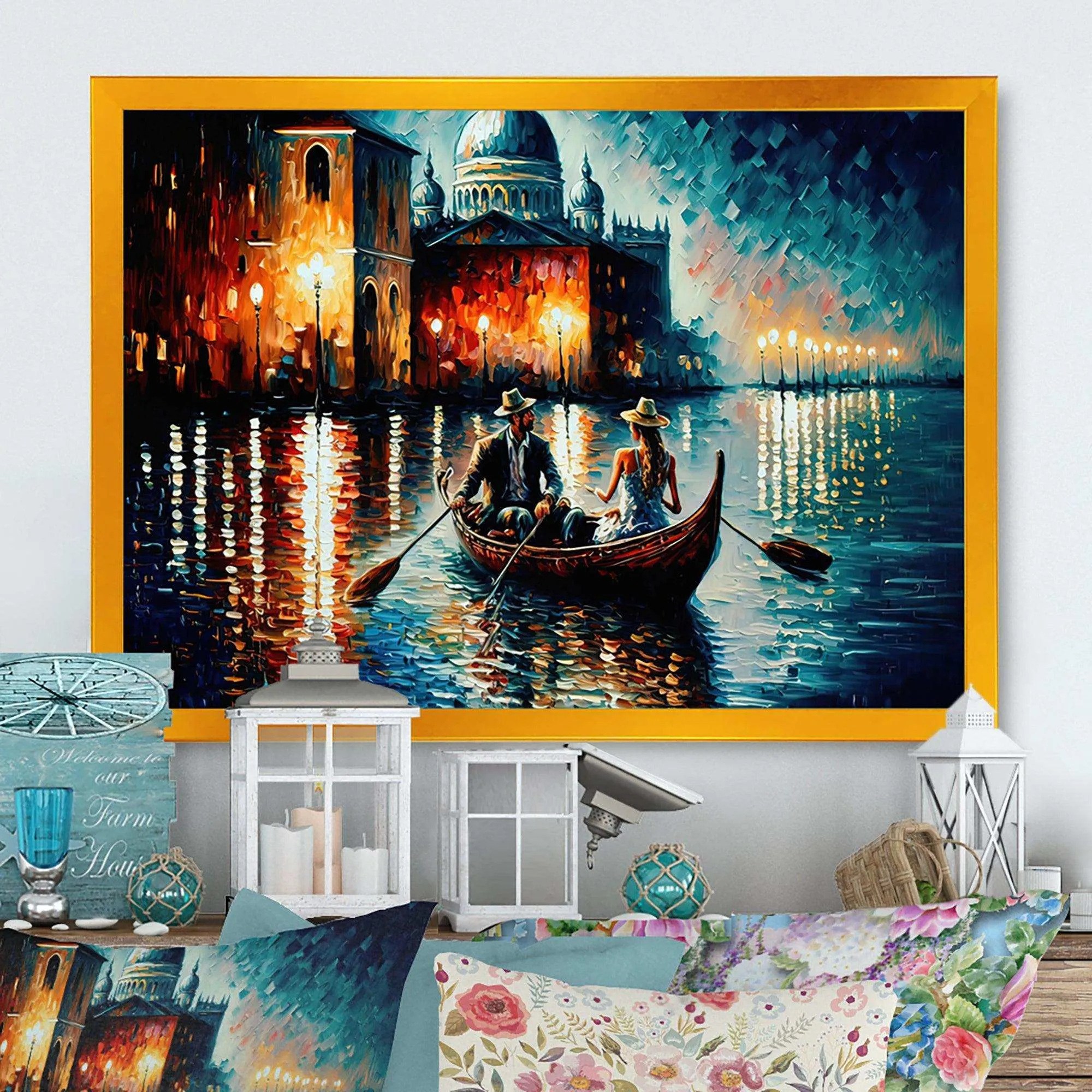 Romantic Evening On A Small Boat II