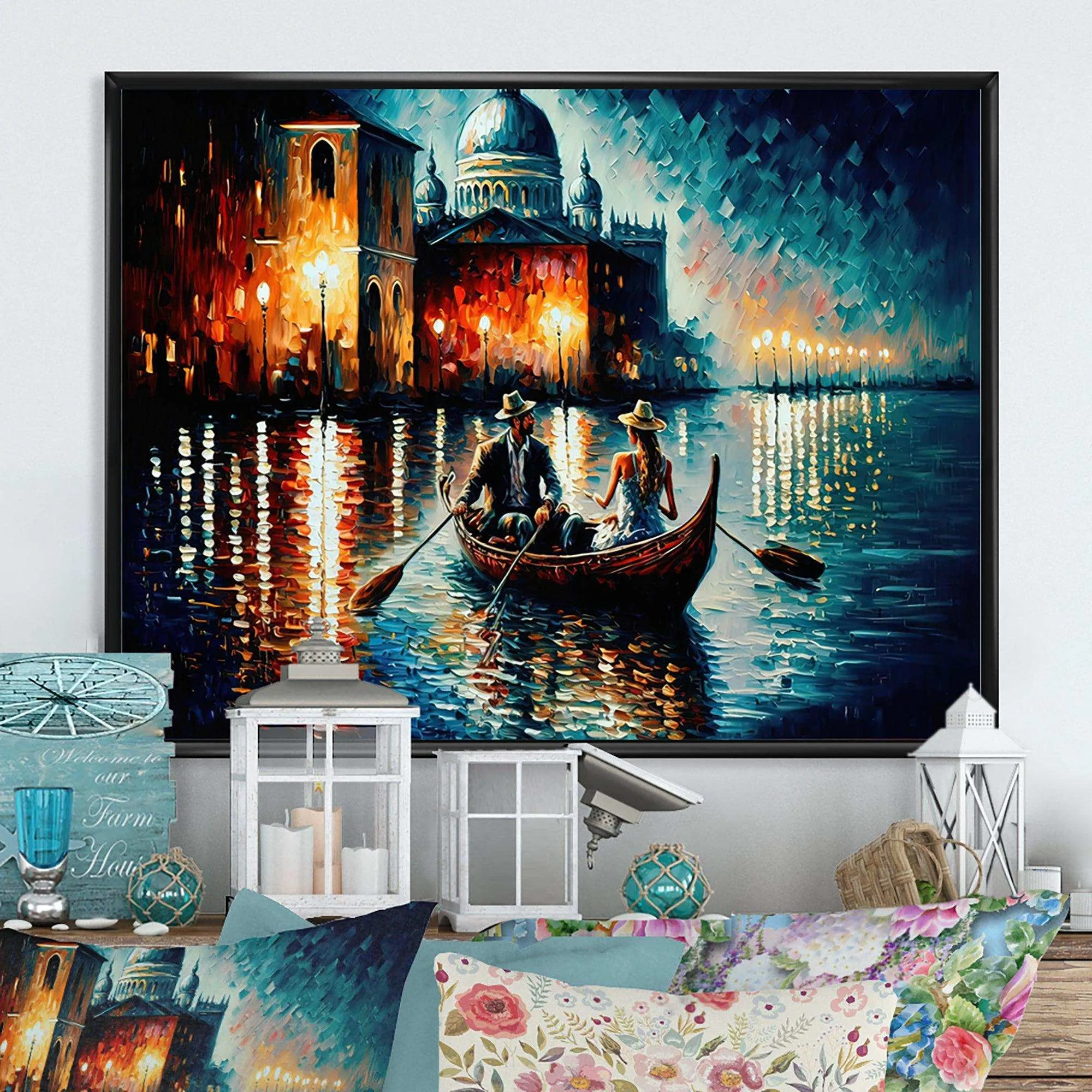 Romantic Evening On A Small Boat II