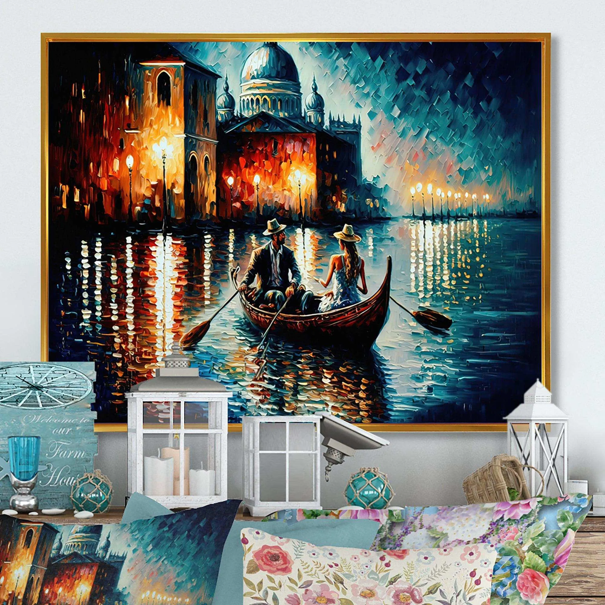 Romantic Evening On A Small Boat II