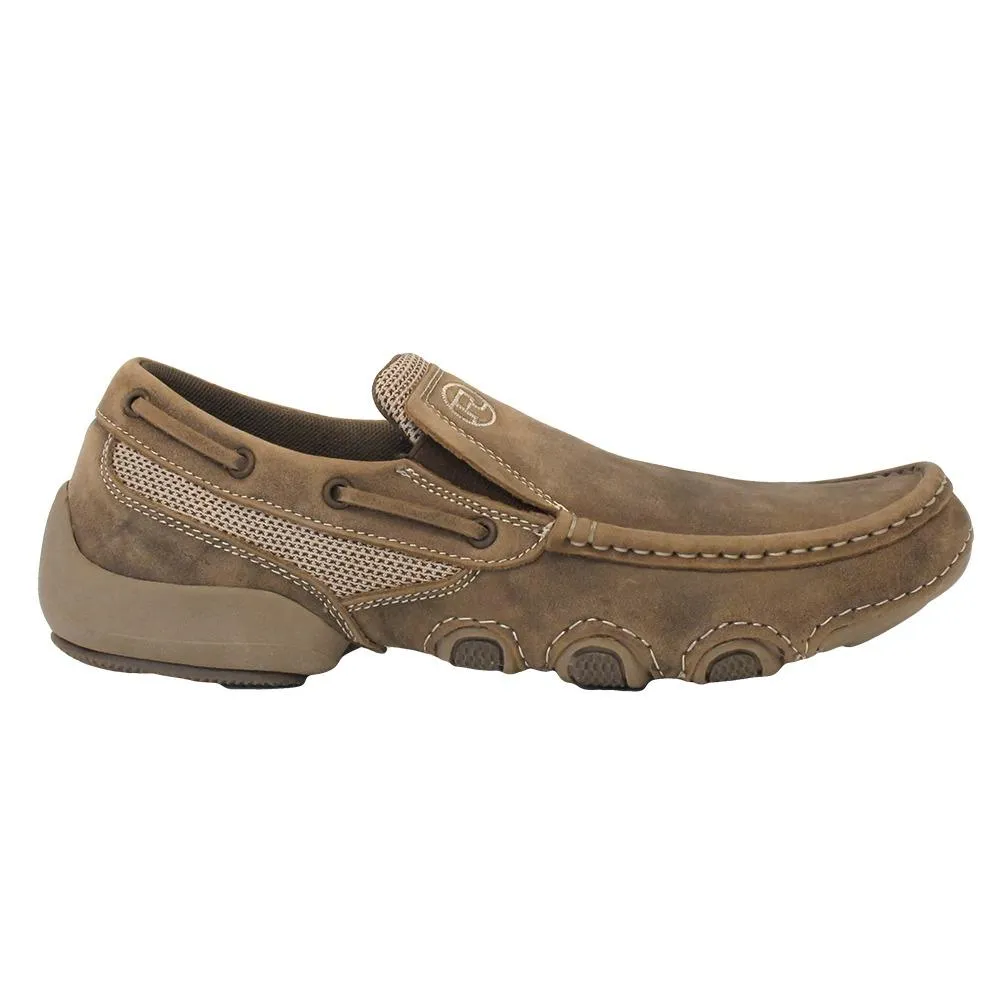 Roper Mens Brown Vintage Slip On Casual