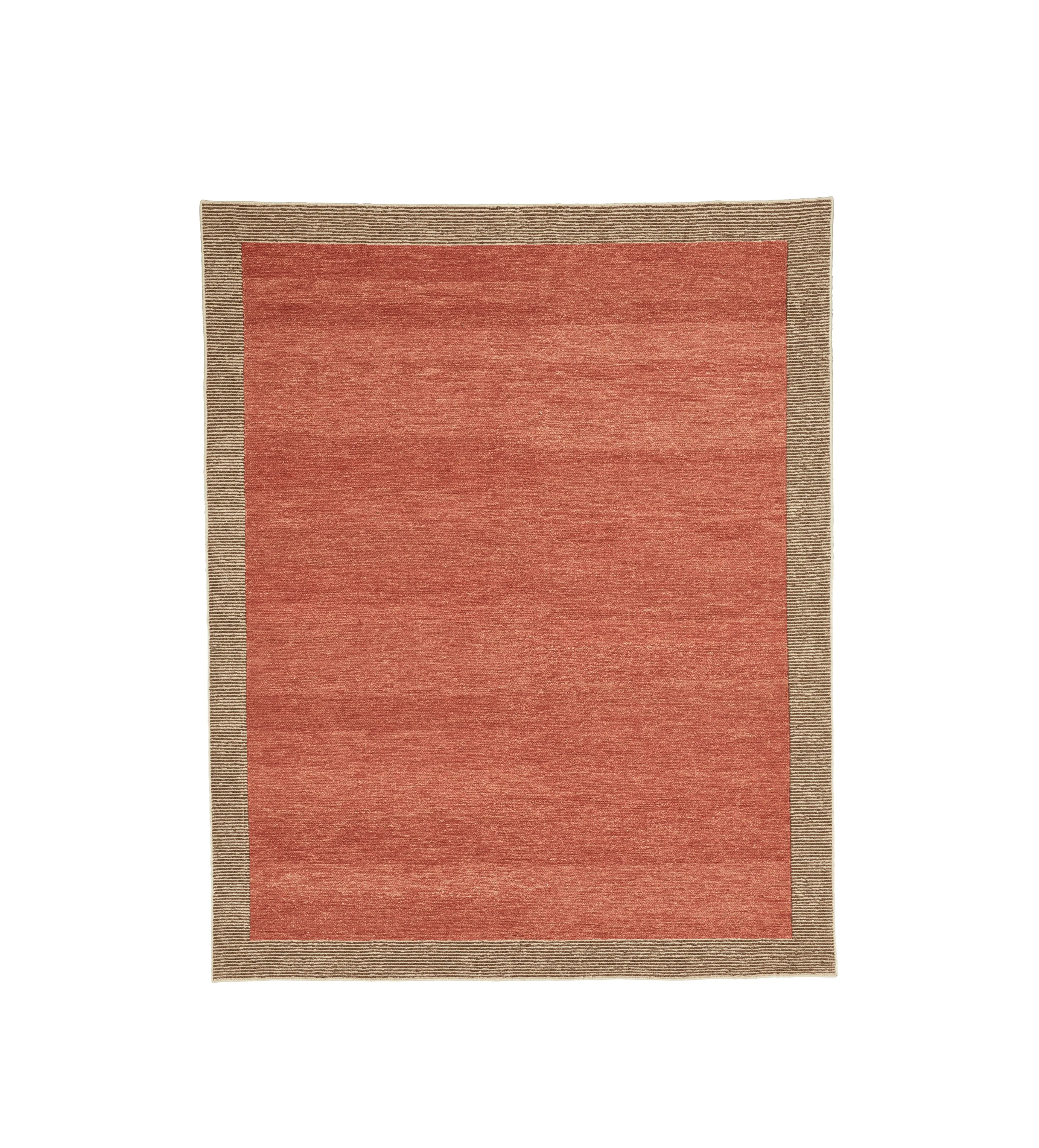 Rubia Rug 244x305cm - Red/Dark Taupe