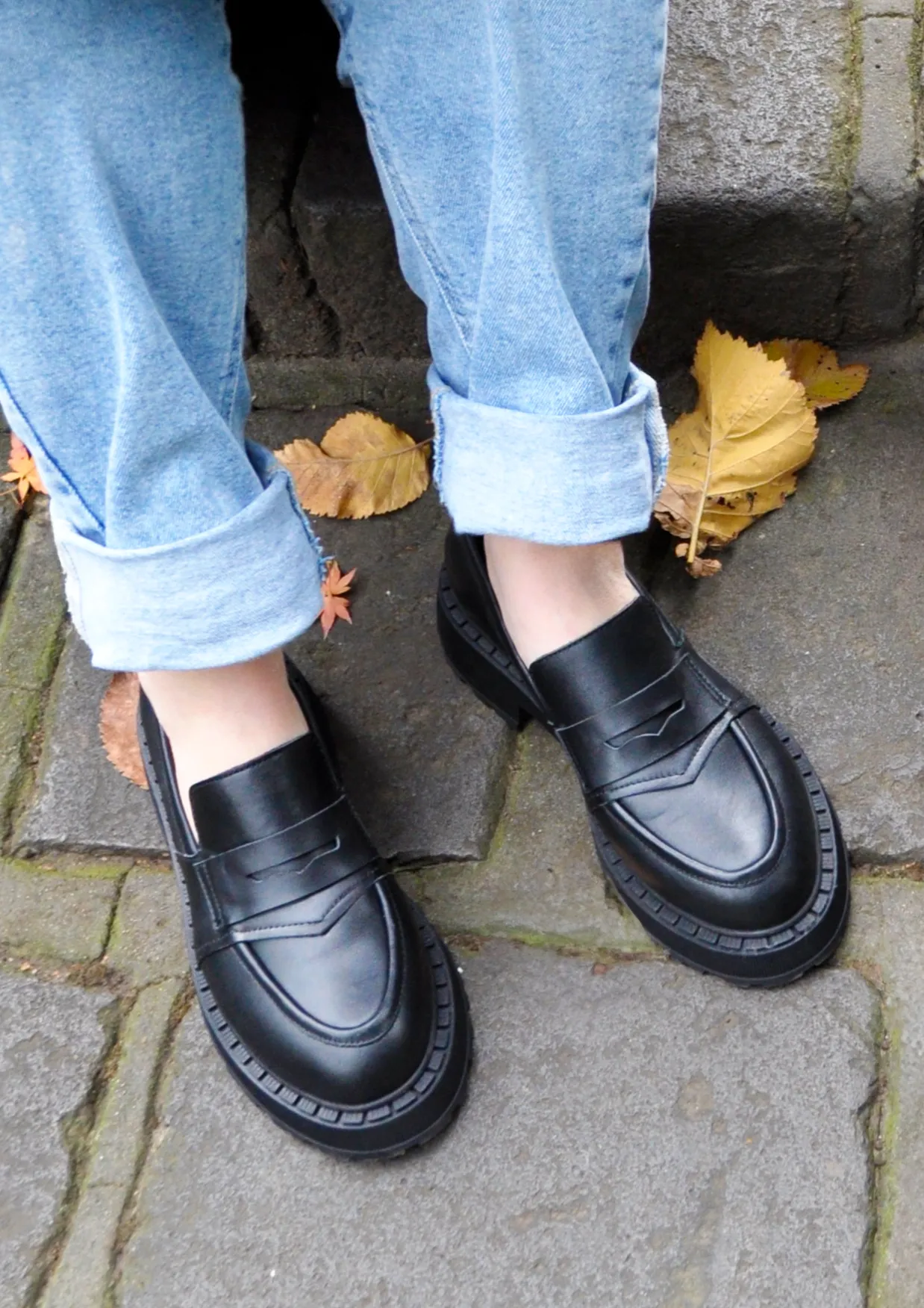Sala 'Joey Loafer' - Black Black Sole