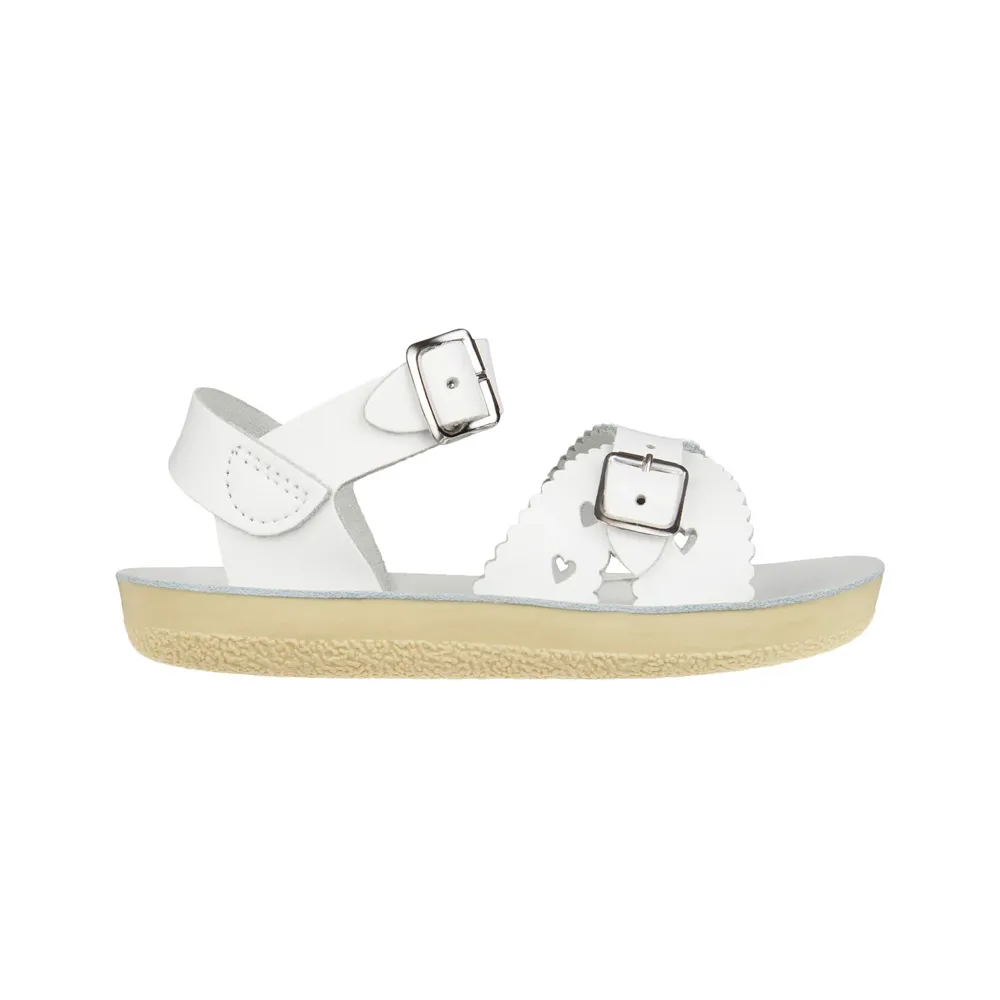 Salt-Water Sweetheart White Sandals