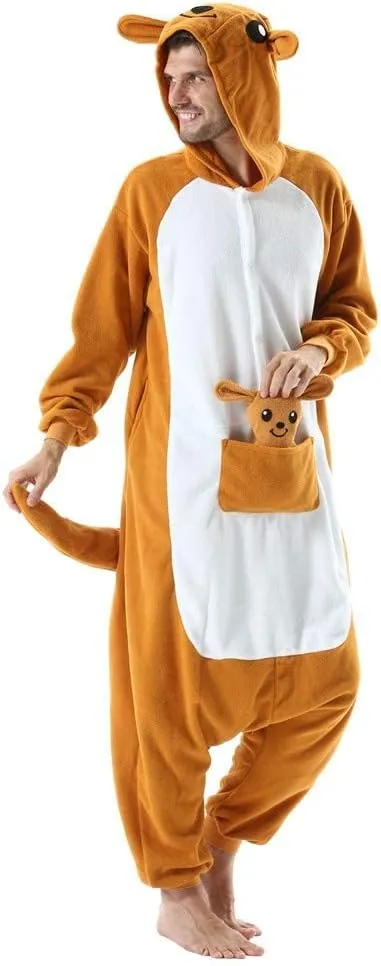 SAMGU Adult Onesie Animal Halloween Cosplay Costume One Piece Pajamas for Women and Men