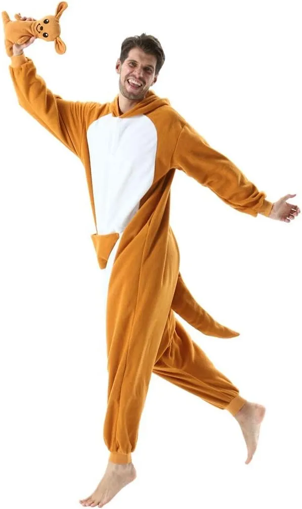 SAMGU Adult Onesie Animal Halloween Cosplay Costume One Piece Pajamas for Women and Men
