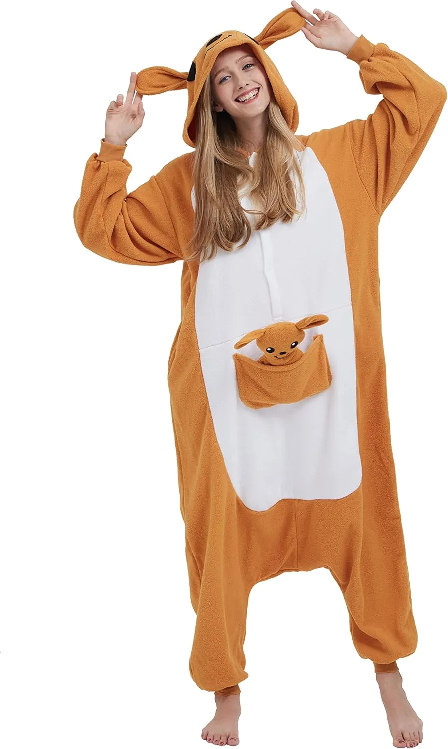SAMGU Adult Onesie Animal Halloween Cosplay Costume One Piece Pajamas for Women and Men