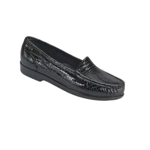 SAS Women's Simplify Slip On Loafer Black Croc