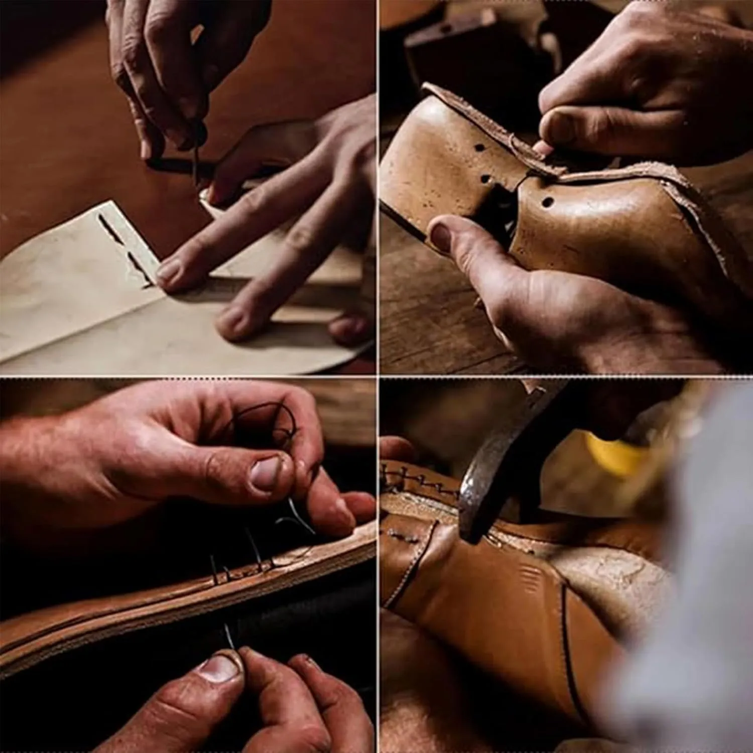Sawbehind Men's Comfortable Handmade Leather Boots, Sawbehind Leather Boots,Waterproof, Arch Support, Spacious Toe Box