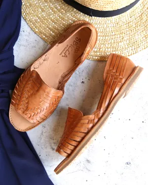 Sbicca - Jared Open Toe Huarache Women's Flats in Tan