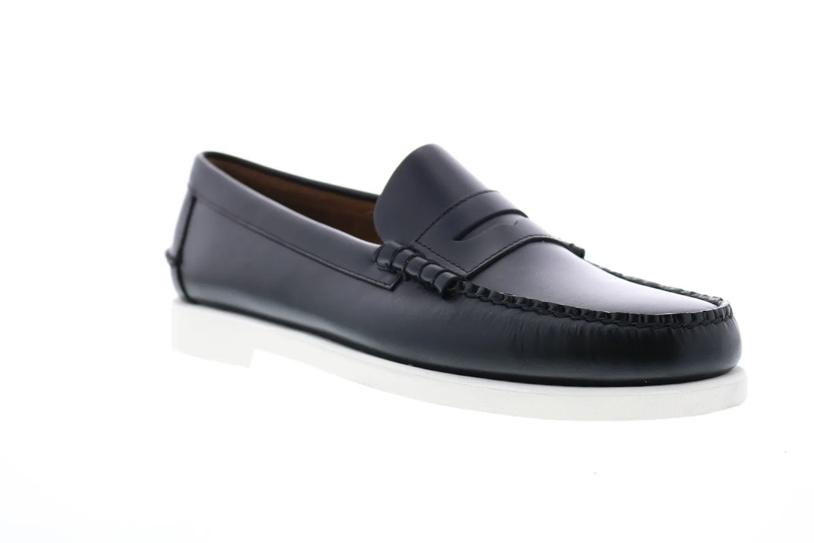 Sebago Dan Polaris Rgb 71112RW Mens Black Loafers & Slip Ons Penny Shoes