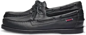 Sebago Endeavor Waterproof Boat Shoes - Leather Moccasins for Men Featuring Leather Sock Lining, 360-Degree Lacing, and Non-Marking, Slip-Resistant Outsoles
