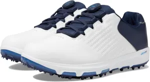Skechers Golf Men's Pro 6 Waterproof Golf Shoe Sneaker, White/Navy/Blue Twist Fit, 8