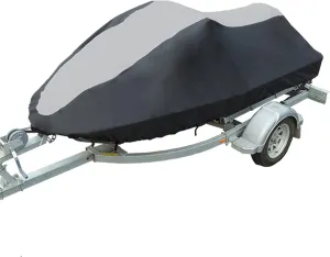 Ski Boat-Cover Marine-Grade Heavy-Duty Marine Yacht Boat Accessories Water Sun Proof UV Protection (Color : 2.5 2.9m BlackGrey)