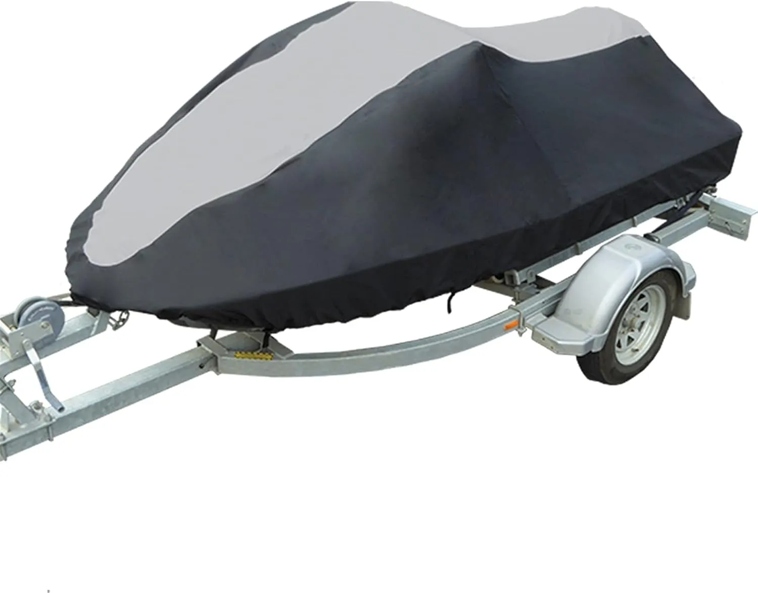 Ski Boat-Cover Marine-Grade Heavy-Duty Marine Yacht Boat Accessories Water Sun Proof UV Protection (Color : 2.5 2.9m BlackGrey)