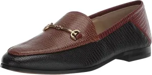 Slip Classic Loraine First-dibs sale Sam Saddle Lizard Vamp Price-conscious Edelman Toe Multi Almond On Loafers