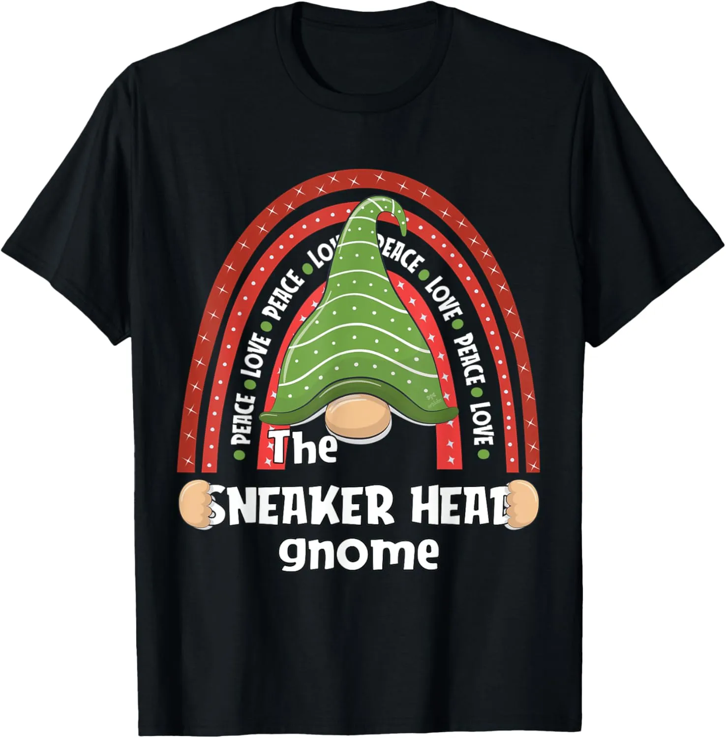 Sneaker head Gnome Family Matching Christmas Funny Pajama T-Shirt