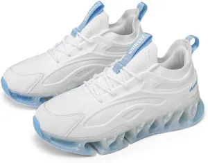 Sneakers for Men Mesh Upper TPU Basketball Sport Feather Pattern Lace Up Fashion Outdoor Sport Breathable Elastic Sole Casual Sneaker Tenis para Hombre Designer Running Shoes