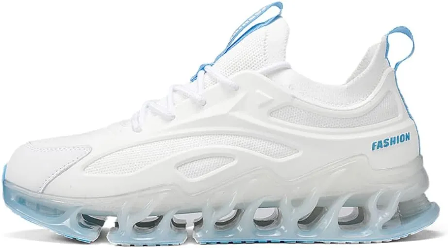 Sneakers for Men Mesh Upper TPU Basketball Sport Feather Pattern Lace Up Fashion Outdoor Sport Breathable Elastic Sole Casual Sneaker Tenis para Hombre Designer Running Shoes