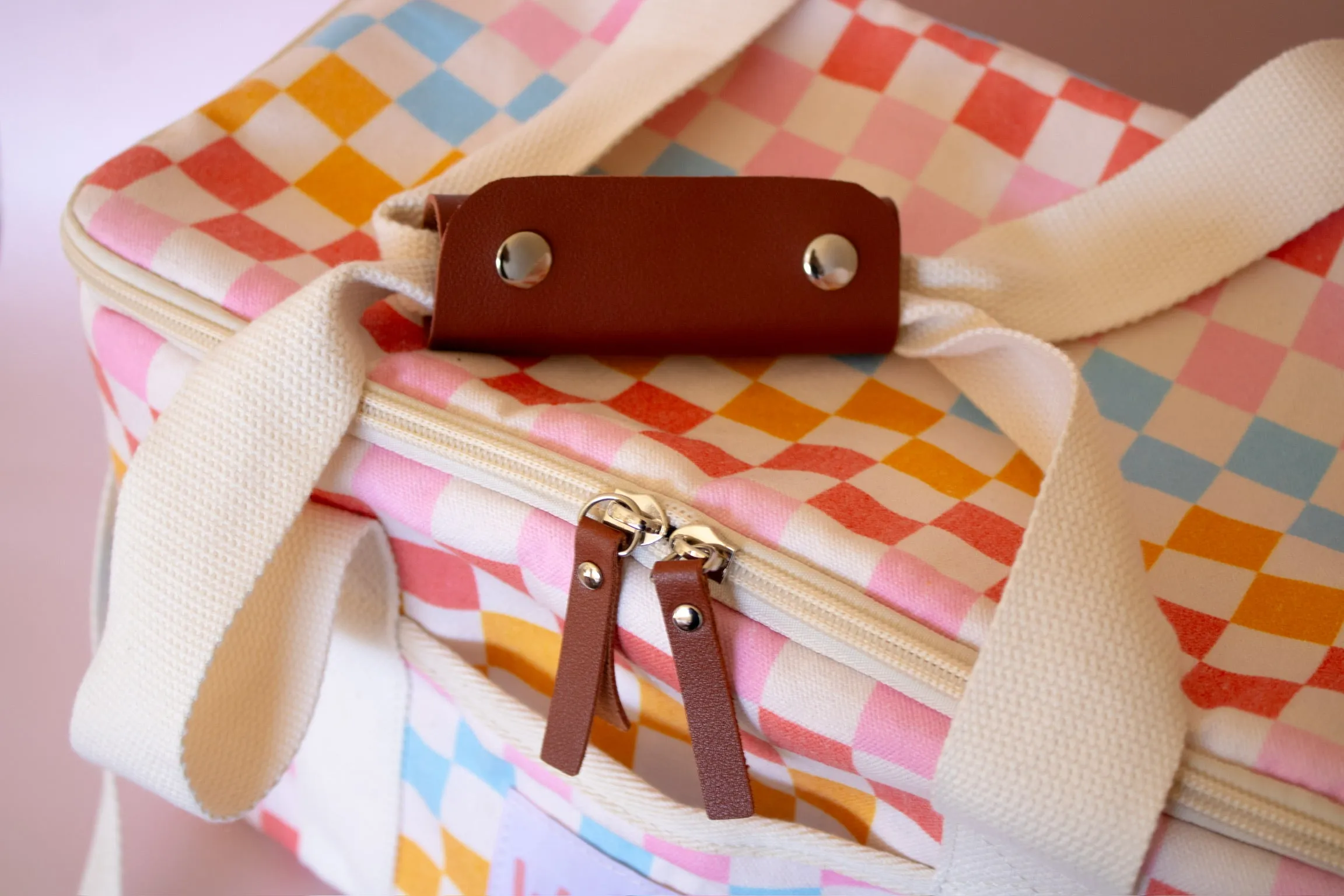 Soft Insulated Cooler in Rainbow