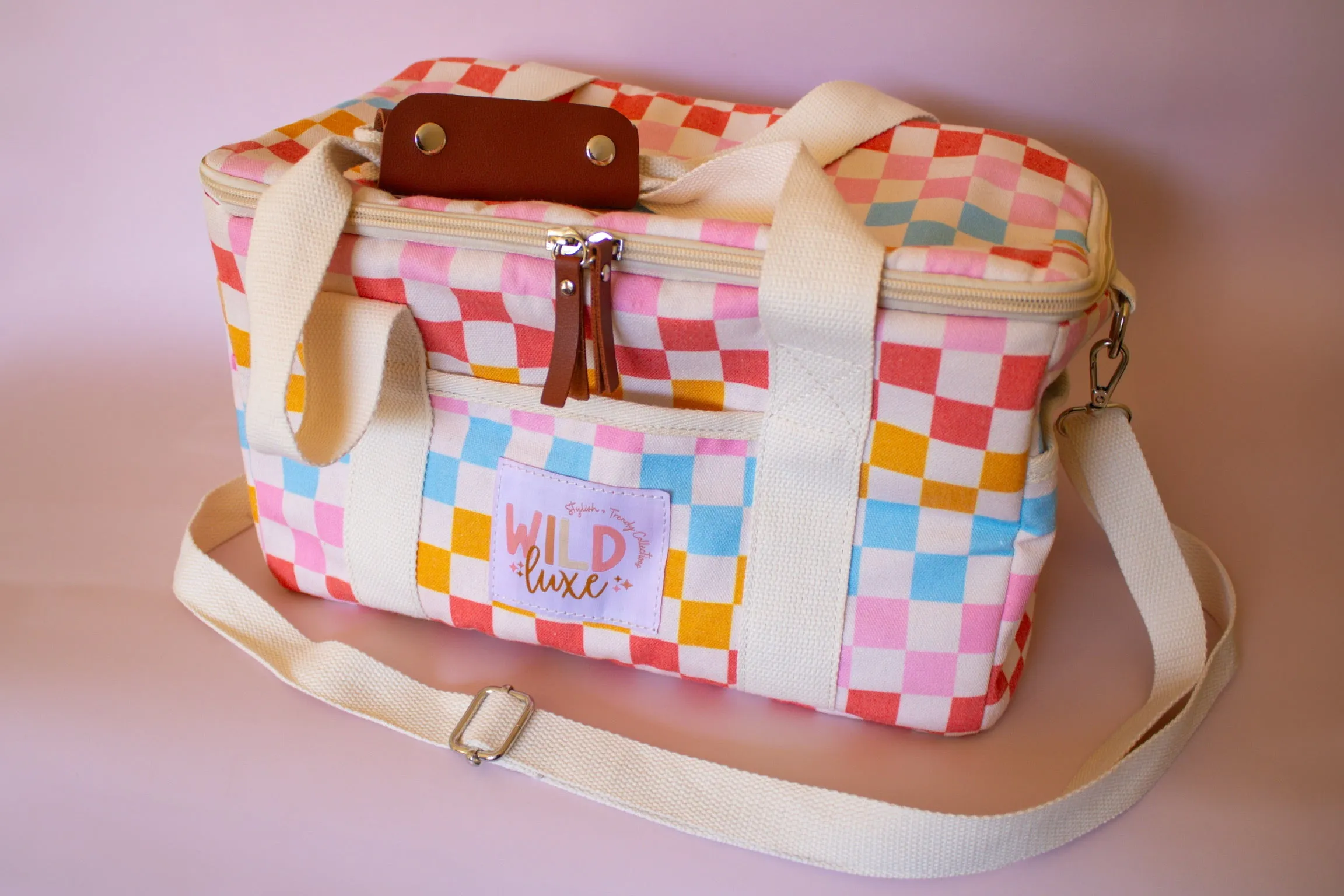 Soft Insulated Cooler in Rainbow