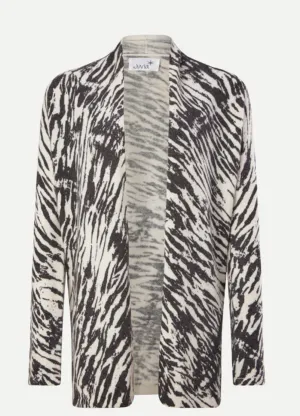 Soft Knit Zebra Print Cardigan