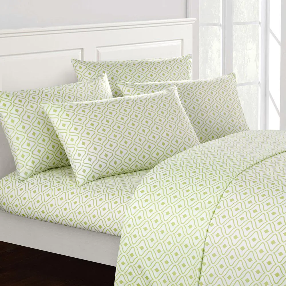 Soft Two-Tone Diamond Print Deep Pocket Sheet Sets
