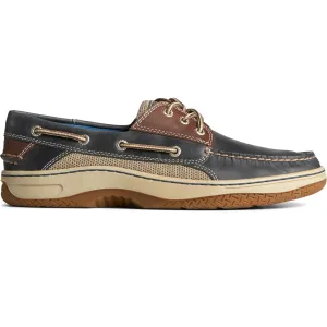 Sperry Men's Billfish 3-Eye Wide Leather Navy/Brown US11