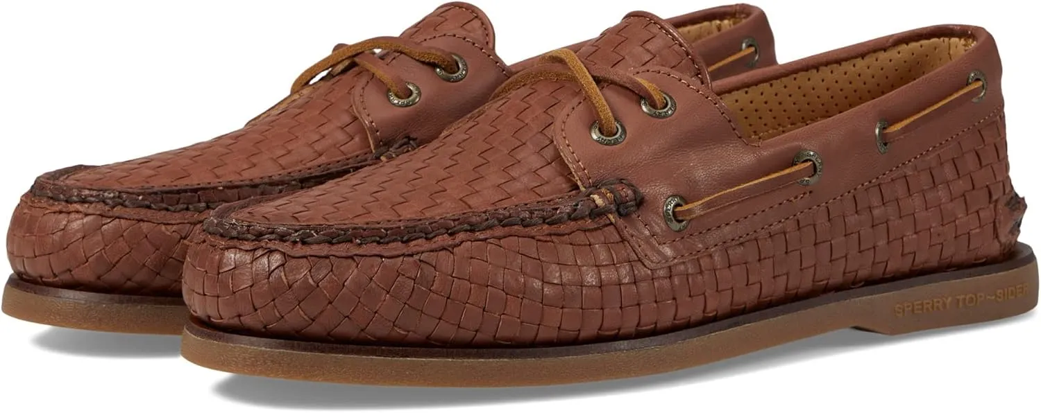 Sperry Men's Gold Authentic Original 2-Eye Woven Boat Shoe