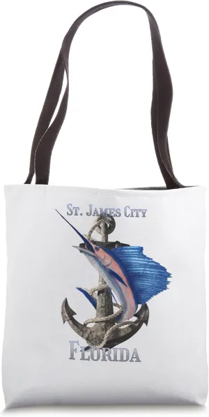St. James City Florida Swordfish Marlin Ocean Fishing Tote Bag