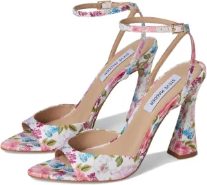 Steve Madden Women's Beki Heeled Sandal, Floral Multi, 6